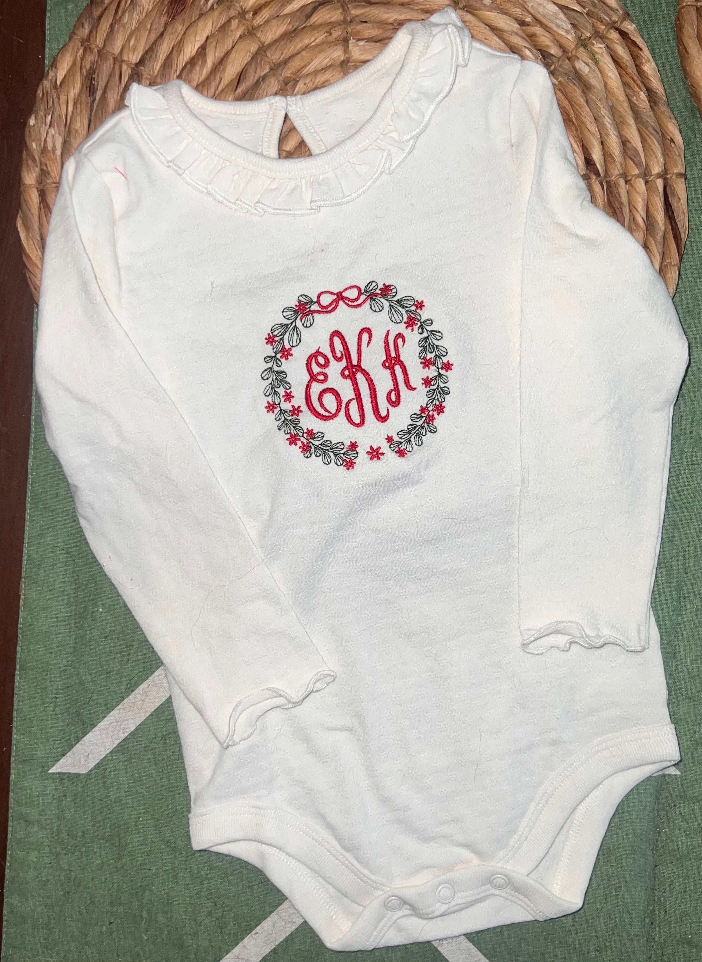 Christmas Embroidered Onsesie