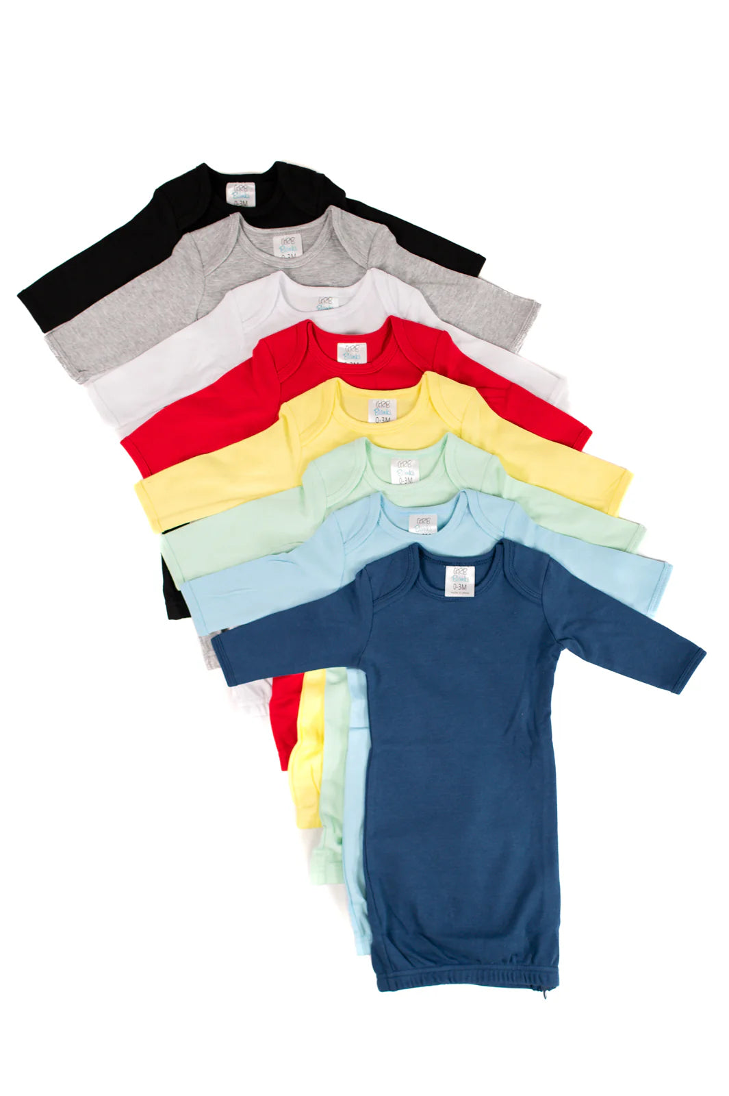 Plain Long Sleeve Baby Gown